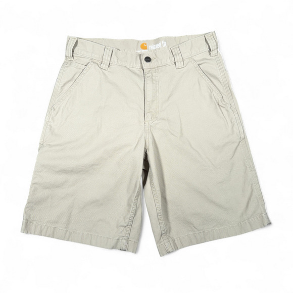 Carhartt Shorts Mens 32 Brown Rugged Flex Relaxed Carpenter Workwear Utility - Picture 1 of 8